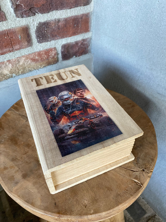 Kistje in boekvorm met/zonder opdruk