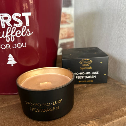 Cadeau Emmer L Kerst Kerstknuffels met Kerstboompje en Kaars van MY FLAME