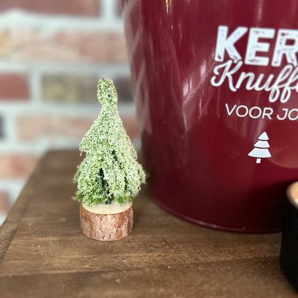 Cadeau Emmer L Kerst Kerstknuffels met Kerstboompje en Kaars van MY FLAME