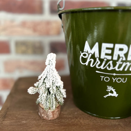 Cadeau Emmer M Kerst (Merry Christmas) met Kerstboompje en Kaars van MY FLAME