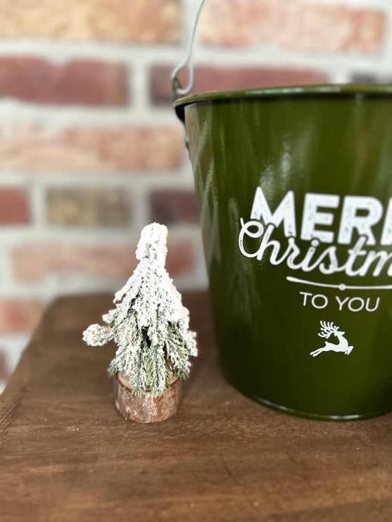 Cadeau Emmer M Kerst (Merry Christmas) met Kerstboompje en Kaars van MY FLAME