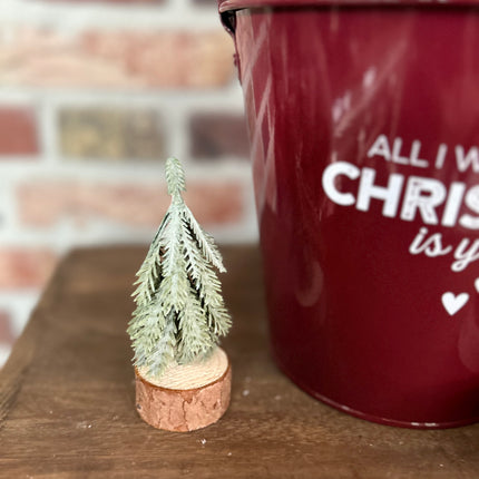 Cadeau Emmer M Kerst (All I want for Christmas) met Kerstboompje en Kaars van MY FLAME
