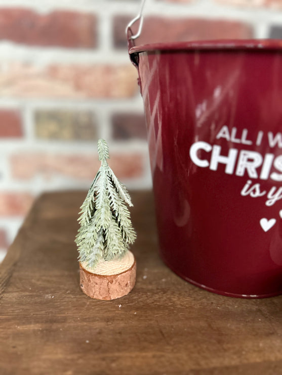 Cadeau Emmer M Kerst (All I want for Christmas) met Kerstboompje en Kaars van MY FLAME