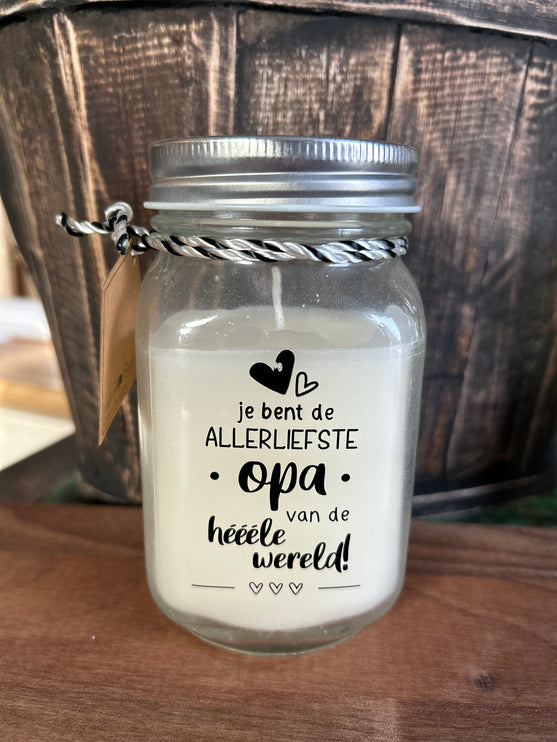 Black & white scented candle - opa