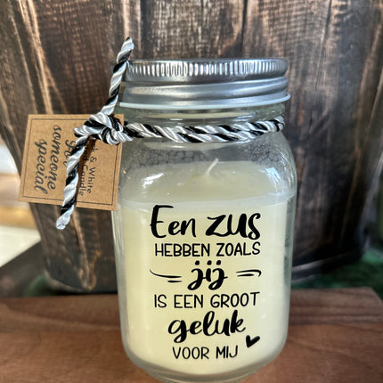 Black & white scented candle - zus