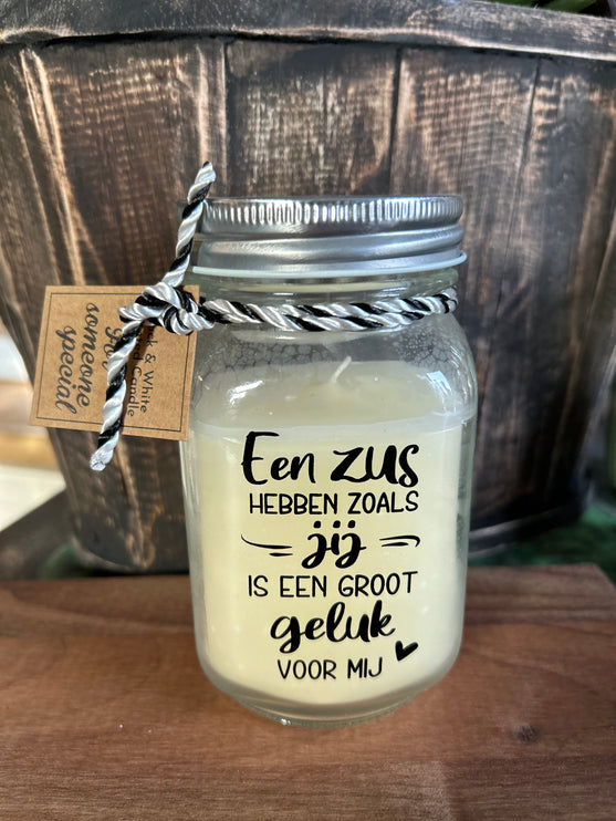 Black & white scented candle - zus
