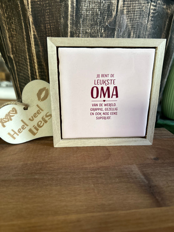 Liefs in een lijstje - Oma