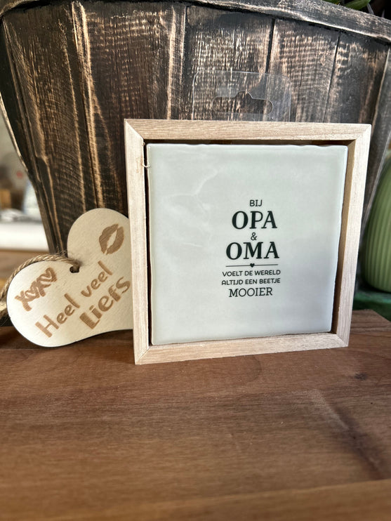 Liefs in een lijstje - Opa en Oma