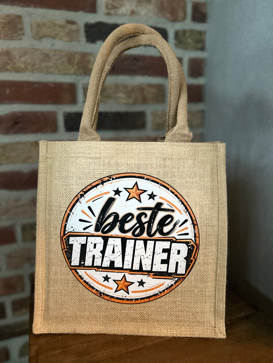 Jute tas met hengsel-Beste Trainer