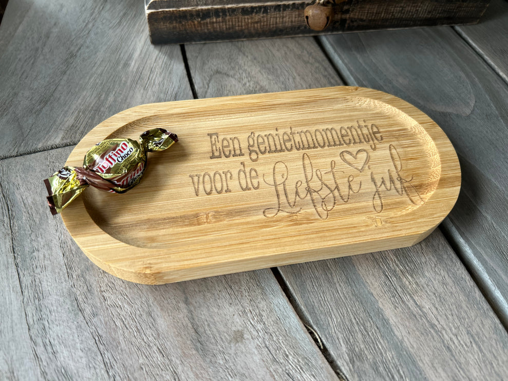 Serveertray S Een genietmomentje voor de liefste juf