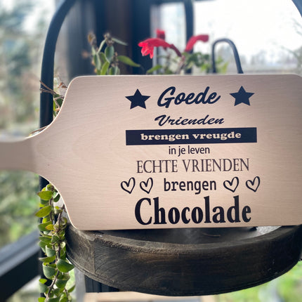 Serveerplankje 35 cm Goede Vrienden en Chocolade