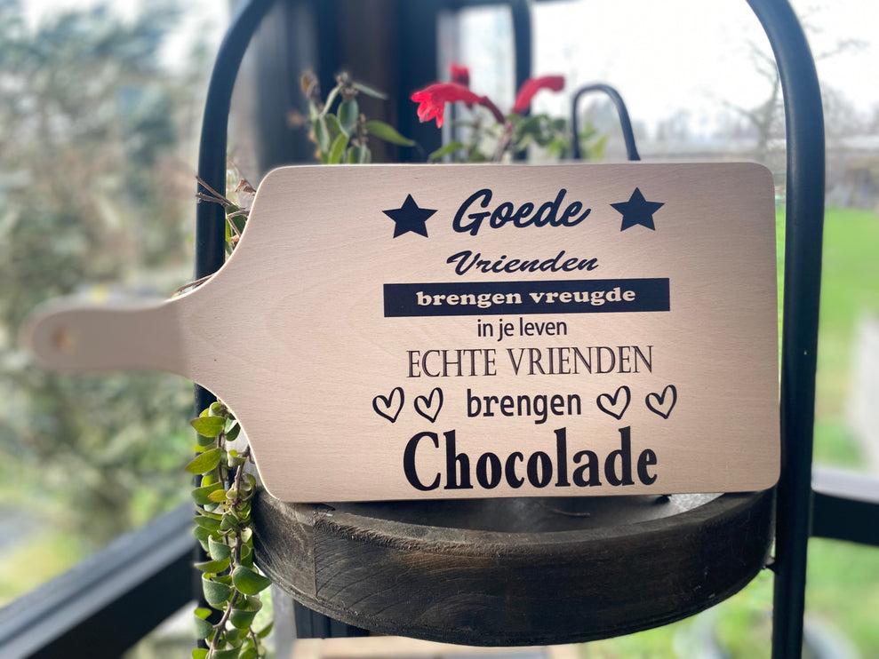 Serveerplankje 35 cm Goede Vrienden en Chocolade