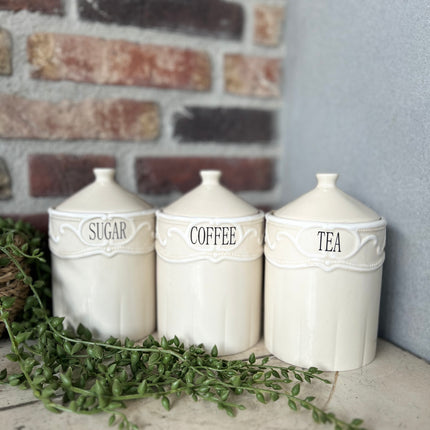 Countryfield - Voorraadpotjes - Sugar - Coffee - Tea