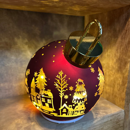 Roterende Kerstbal met verlichting