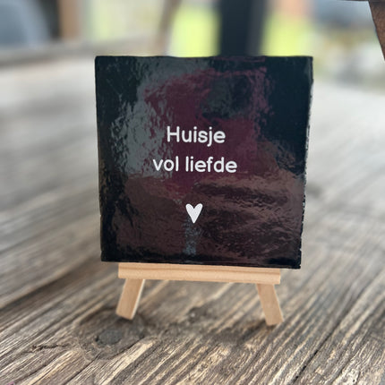 Tegeltje Huisje vol liefde
