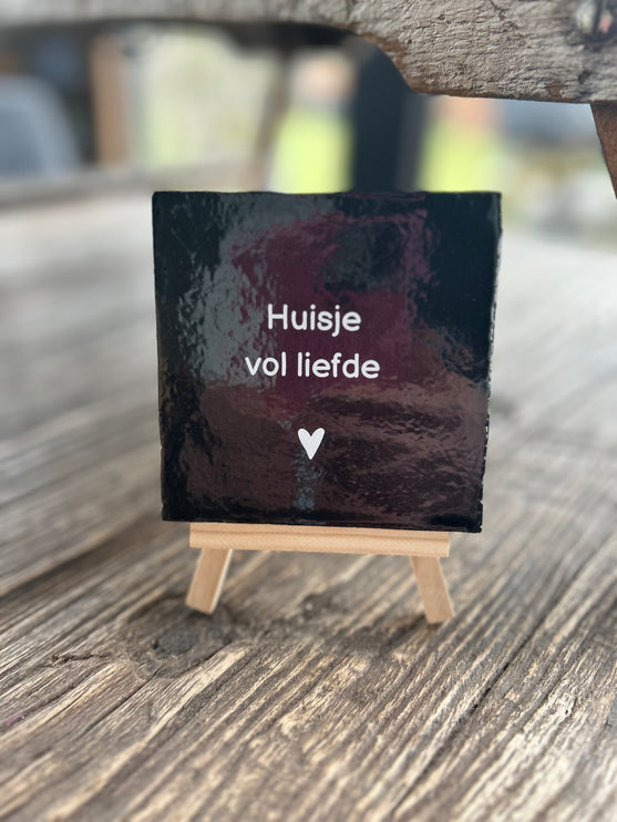 Tegeltje Huisje vol liefde