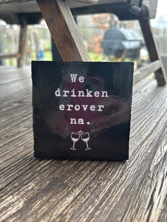 Tegeltje We drinken erover na