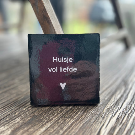 Tegeltje Huisje vol liefde