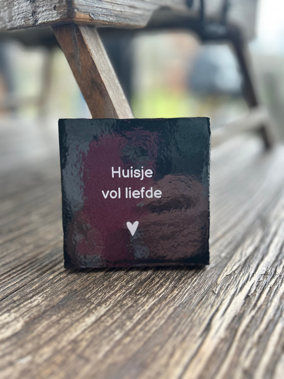 Tegeltje Huisje vol liefde