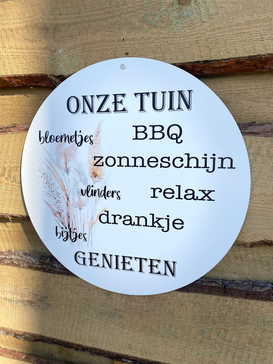 Tuinbord Dibond