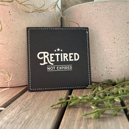 Onderzetter Retired - Kunstleer