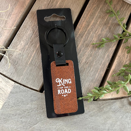 Sleutelhanger King of the road - Walnoothout