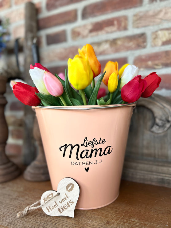 Zinken Cadeau Emmer Liefste Mama met tulpen