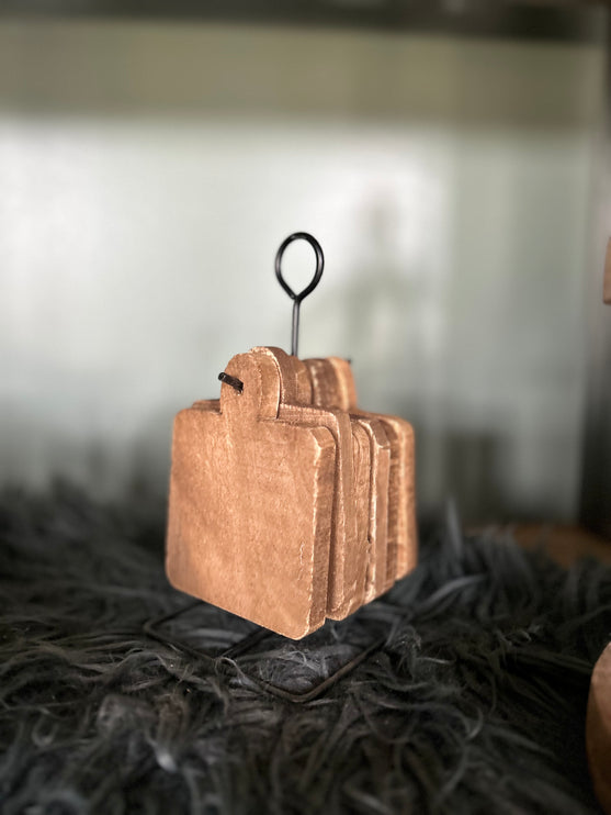 Houten onderzetters
