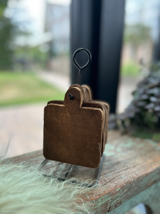 Houten onderzetters