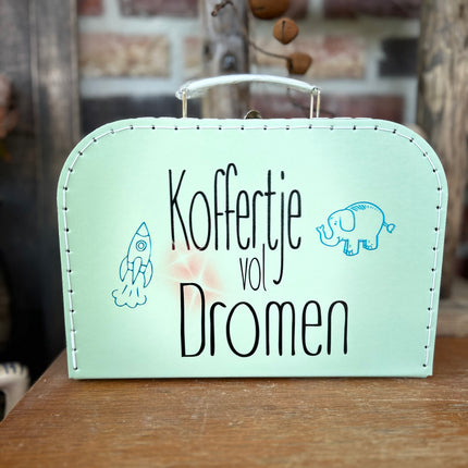 Kartonnen Koffertje Groen - Dromen