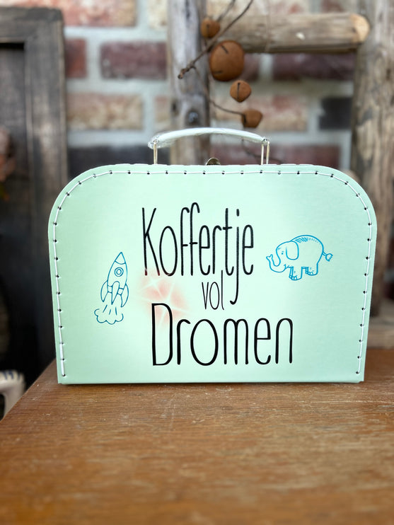 Kartonnen Koffertje Groen - Dromen