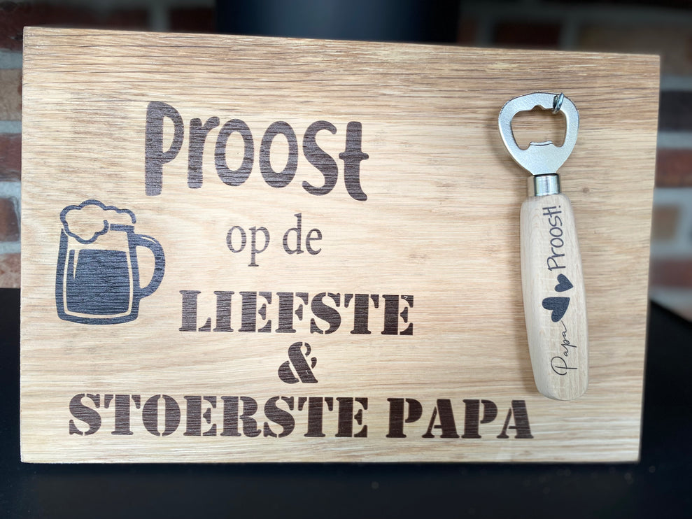 Tekstbord Proost Papa