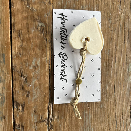 Zeepje op kaartje - Hartstikke bedankt