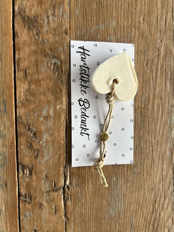 Zeepje op kaartje - Hartstikke bedankt