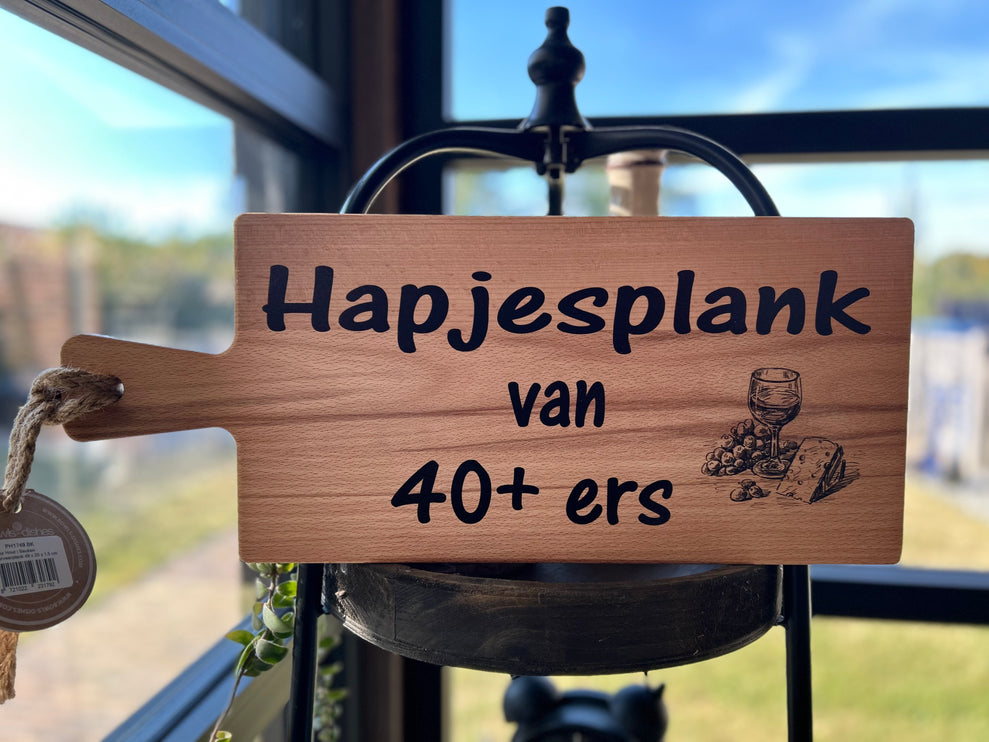 Serveerplank - Hapjesplank van 40+ ers