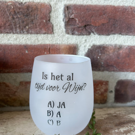 Wijnglas Al tijd voor Wijn