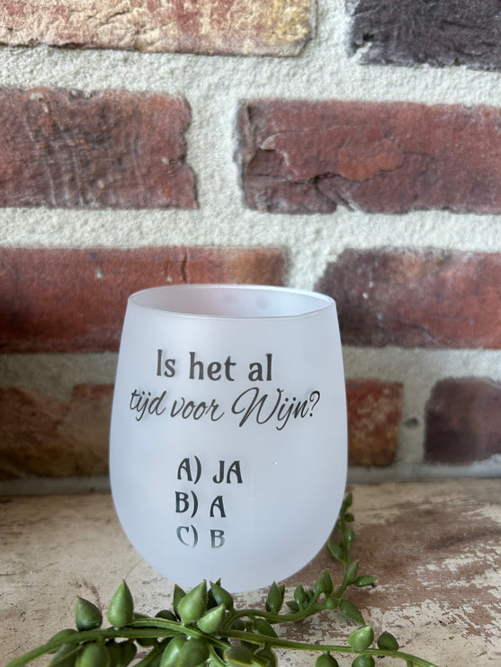Wijnglas Al tijd voor Wijn