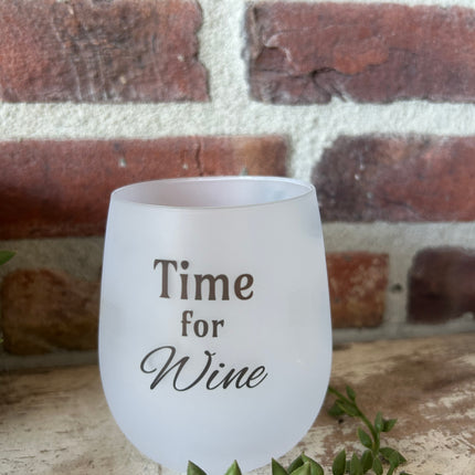Wijnglas Time for wine