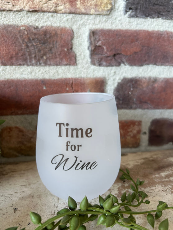 Wijnglas Time for wine
