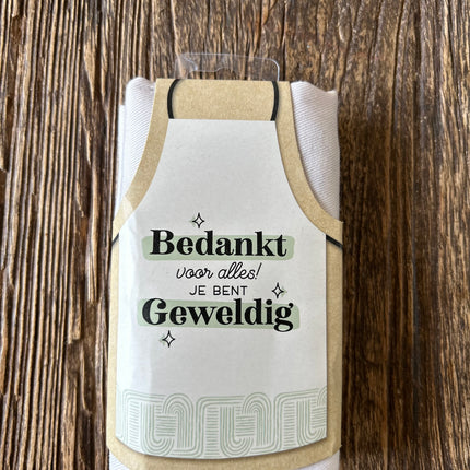 Keukenschort Bedankt