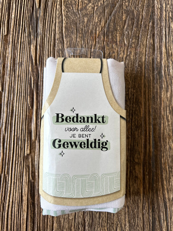 Keukenschort Bedankt