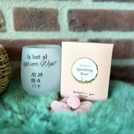 Wijnglas Al tijd voor Wijn? + gift package Sparkling Rosé