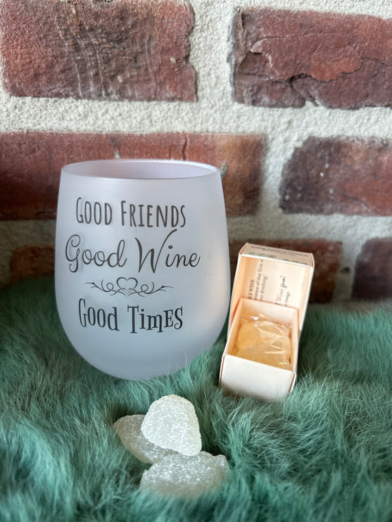 Wijnglas Friends + Mini giftpackage Rosé Wine