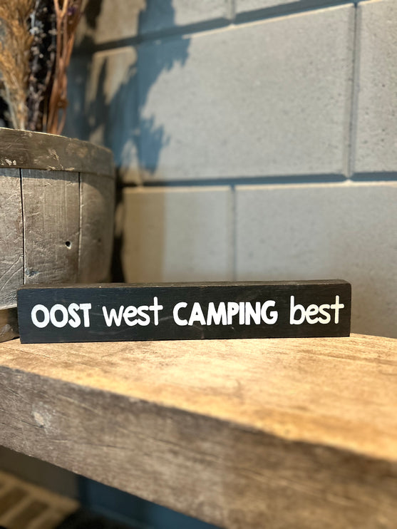 Tekstblok Oost west camping best