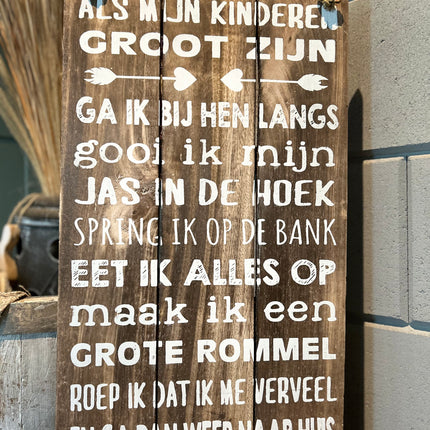 Tekstbord Kinderen (groot)