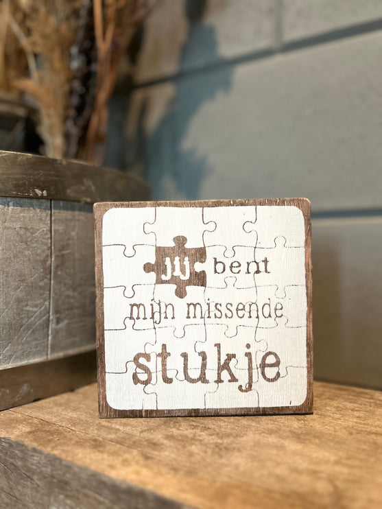 Tekstblok Missende stukje