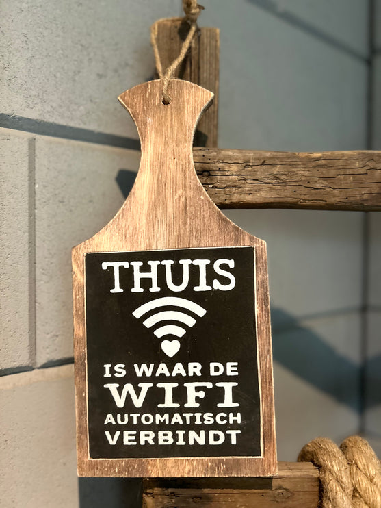 Teksthanger Thuis Wifi