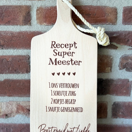 Serveerplankje recept Meester - Bruin