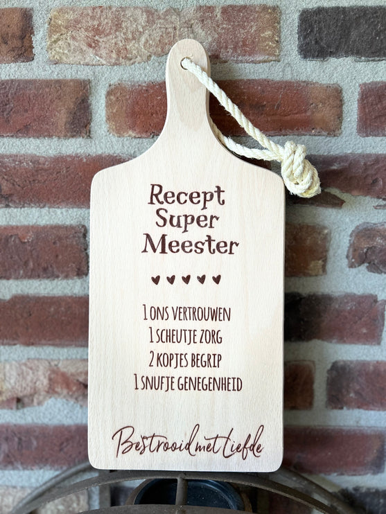 Serveerplankje recept Meester - Bruin