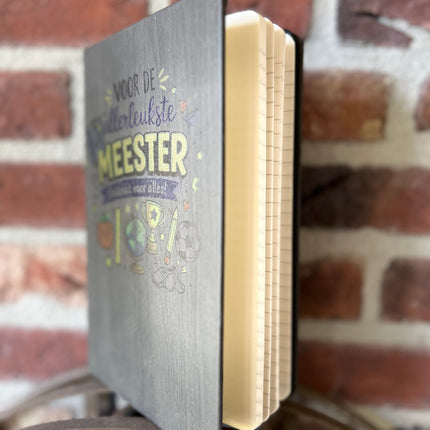 Schrift houtlook - Voor de allerleukste meester